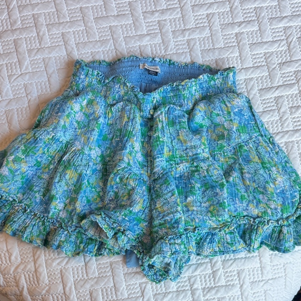 Floral Ruffle Skort